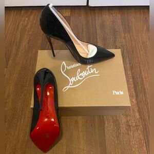 So Kate 120 Christian Louboutin Black Patent